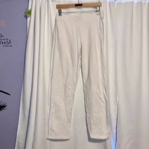 Bold Spirit white stretchy athletic sweatpants